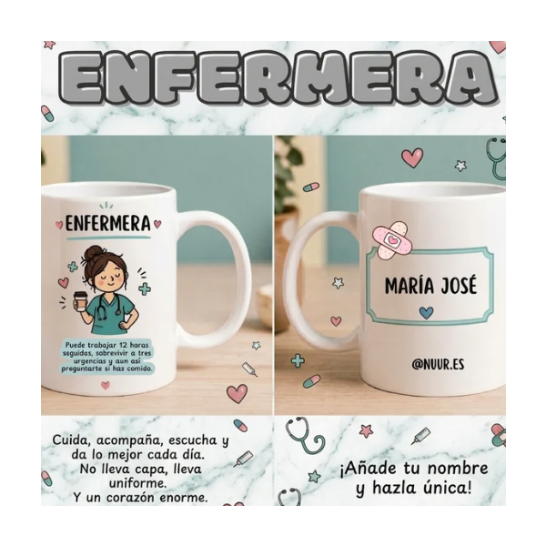 Taza personalizada enfermera